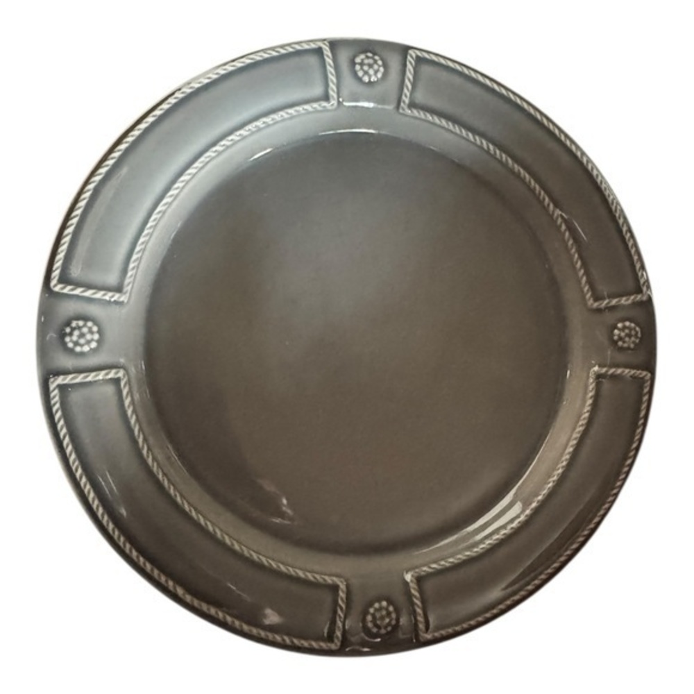 NEW Juliska Berry & Thread Grey French Panel Salad Plate 9”